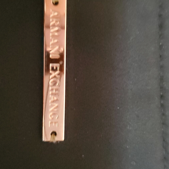 Armani exchange black bomber with rose gold detailing - Picture 4 of 4